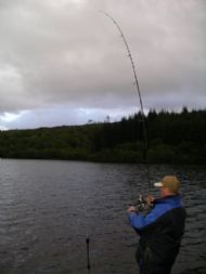 Robbie with a bend in the rod